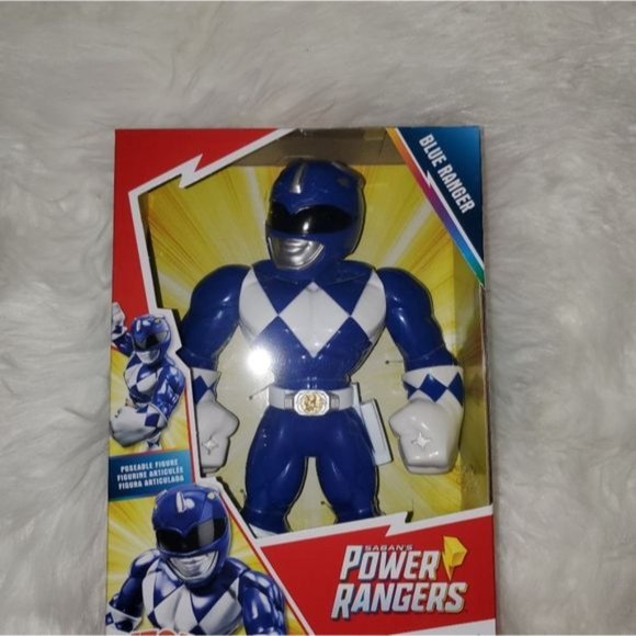 NWT Mega Mighties Blue Power Ranger 10 Inch Figure Ages 3 & Up - Picture 3 of 3